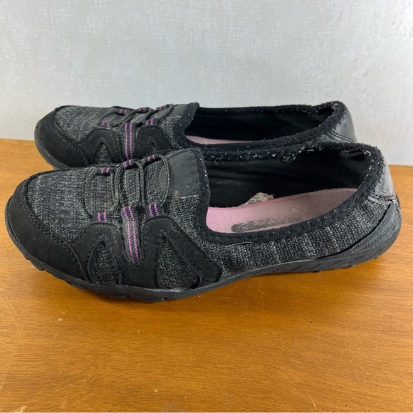 Comfort Fit Purple and Black Casual Slip-On Sneakers Memory Foam - Picture 4 of 7